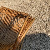 Rattan armchair circa 1960
