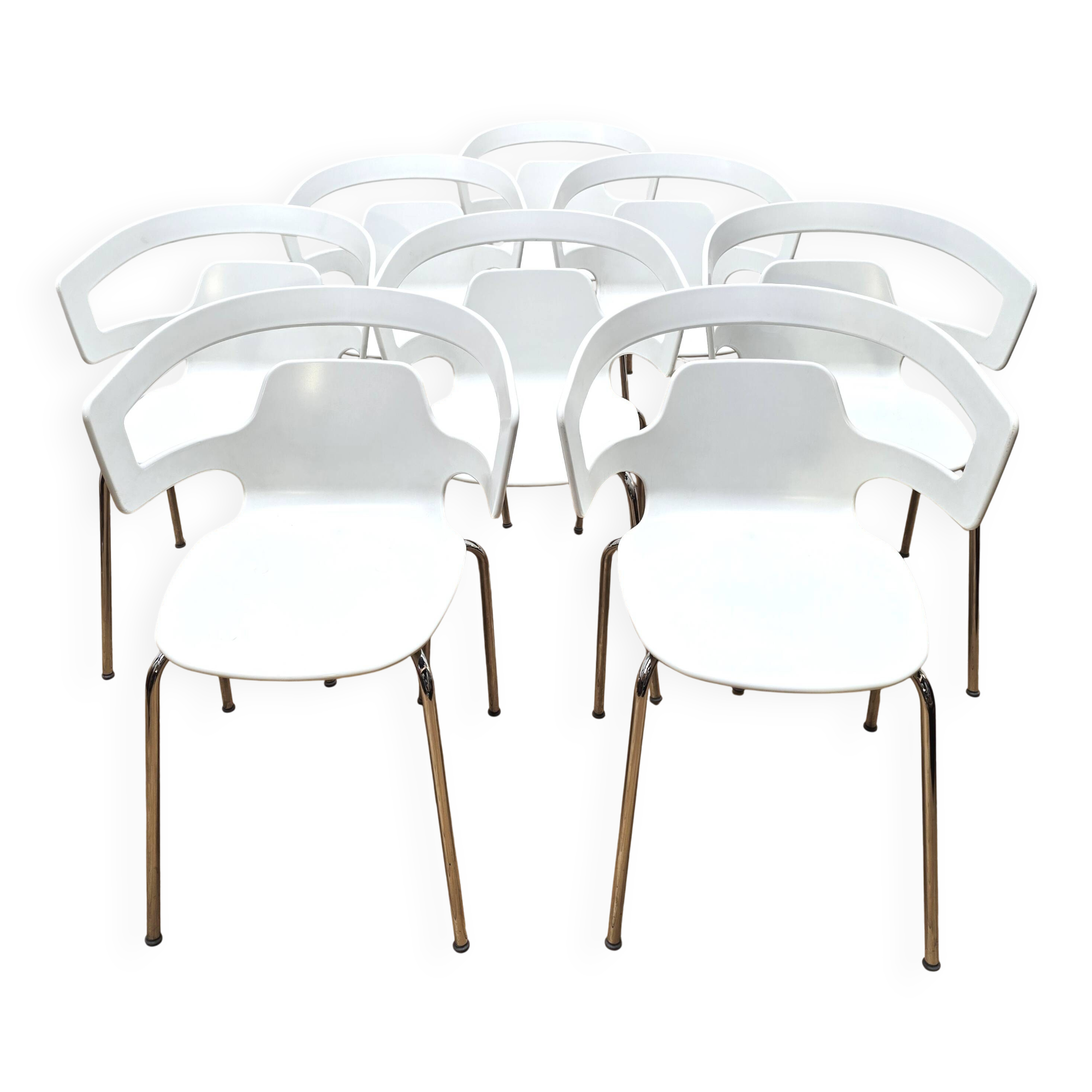 Suite of 8 Segesta 500 chairs, Alias