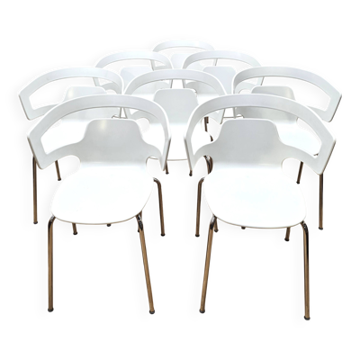 Suite de 8 chaises Segesta 500, Alias