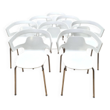 Suite of 8 Segesta 500 chairs, Alias