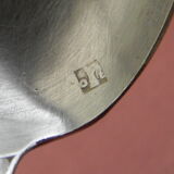 Set of 6 teaspoons in silver metal.