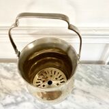 Silver metal ice bucket