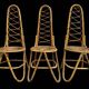 Bamboo Chairs by Dirk Van Sliedrecht for Rohe Noordwolde, 1960.Set of 3