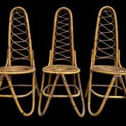 Bamboo Chairs by Dirk Van Sliedrecht for Rohe Noordwolde, 1960.Set of 3