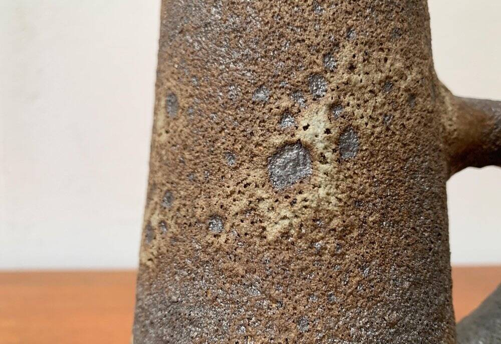 Brutalist vase from West German pottery WGP Fat Lava from the 1960s by Jopeko.