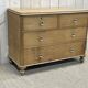 Nineteenth century Victorian chest of drawers in fir and glass buttons