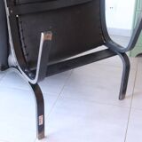Siesta armchair Westnofa ingmar relling vintage black leather