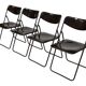 Vintage Ted Folding chairs Niels Gammelgaard for Ikea - Set of four - in Dark Brown
