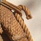 Rope mirror by Audoux-Minnet 1950