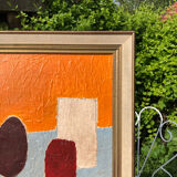 Abstract painting on canvas