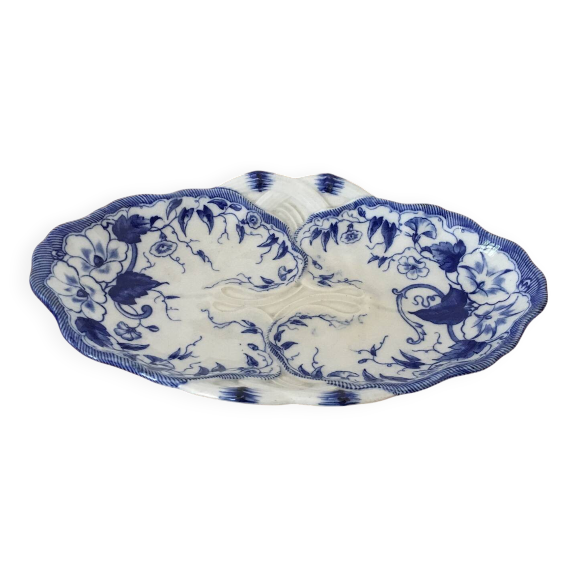 Plat Flora en faïence