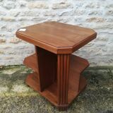 Table gueridon desserte art deco en noyer