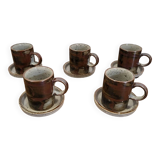 Espresso cups and saucers