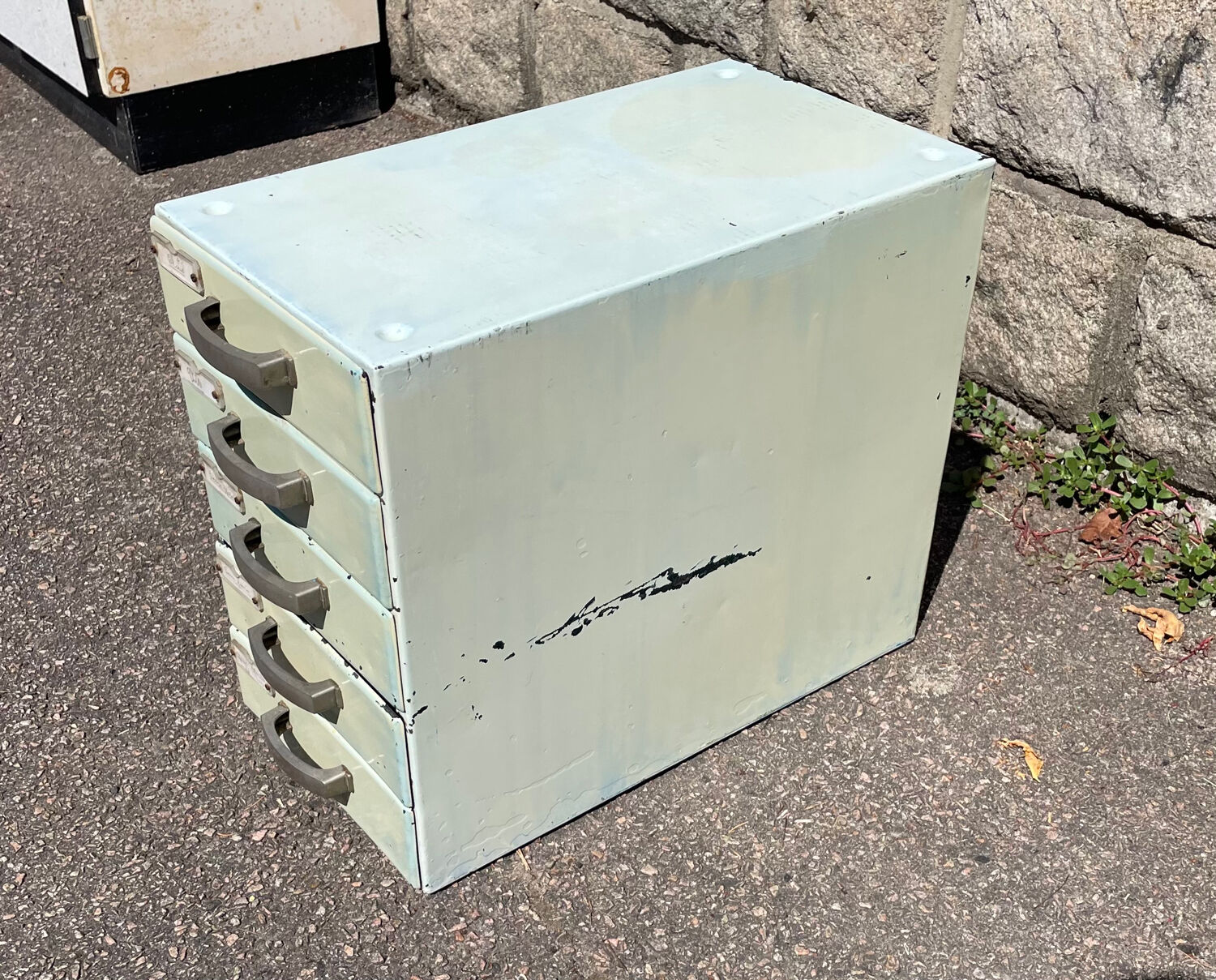 Vintage Metal Drawer Unit