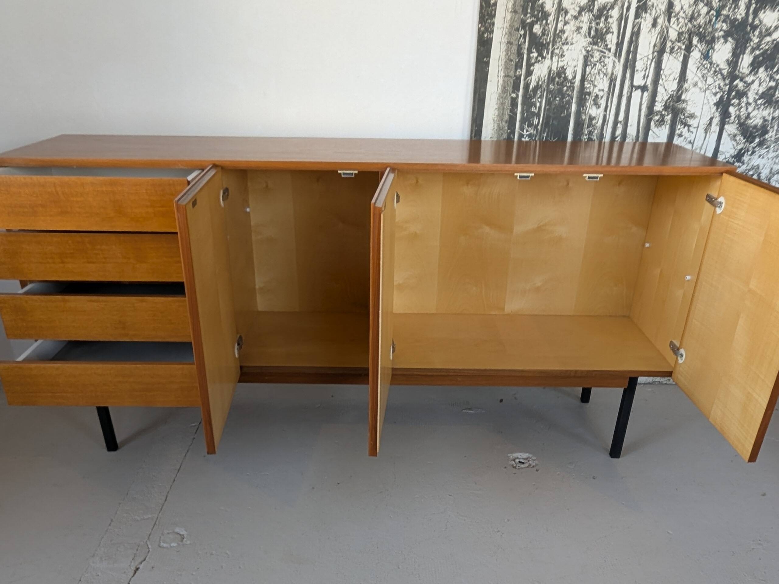 Enfilade noyer, style scandinave, années 70