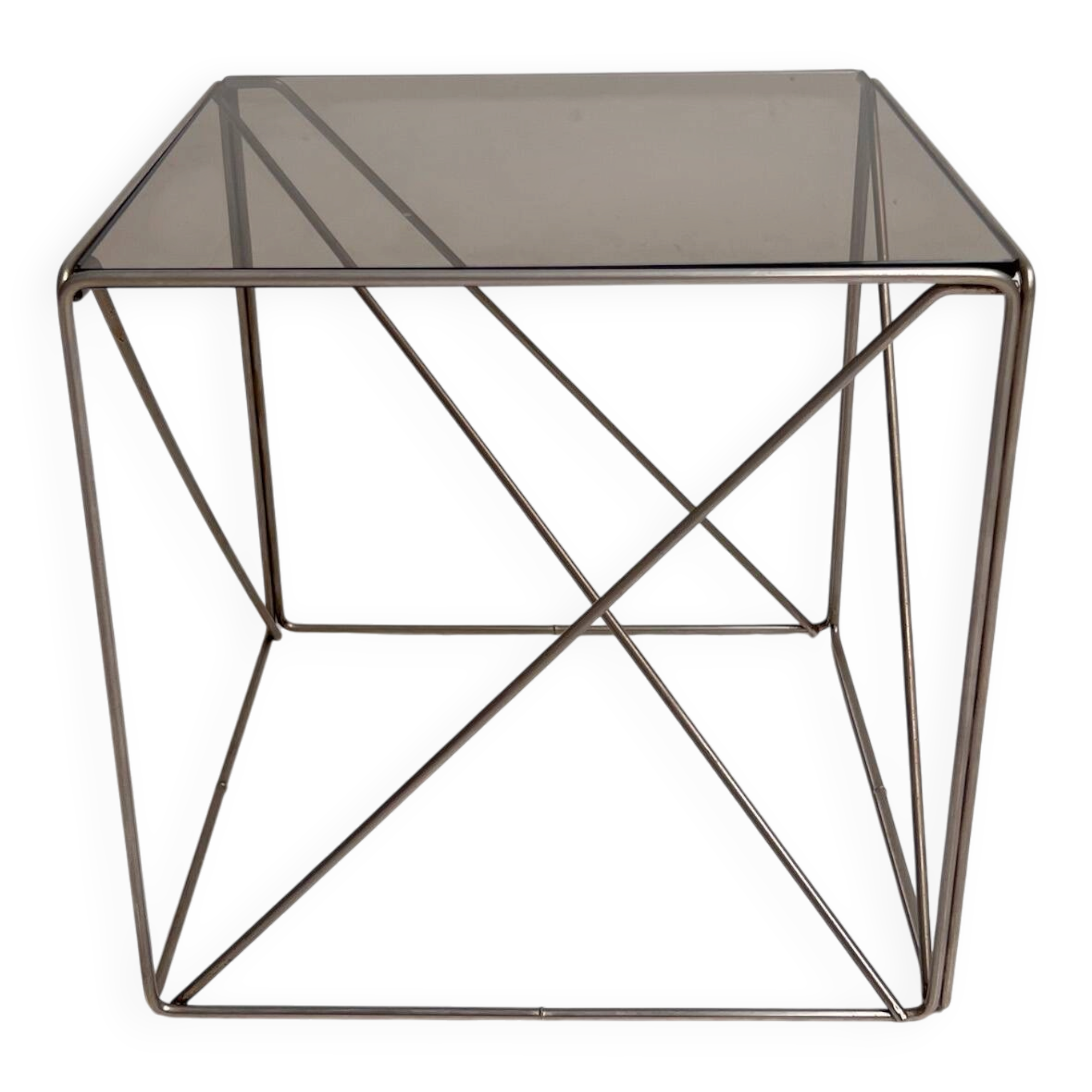 Geometric Isocele side table by Max Sauze, 1960s