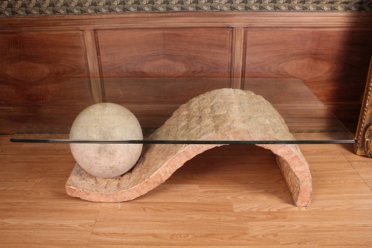 Mactan Stone Coffee Table By Magnussen Ponte, 1980s