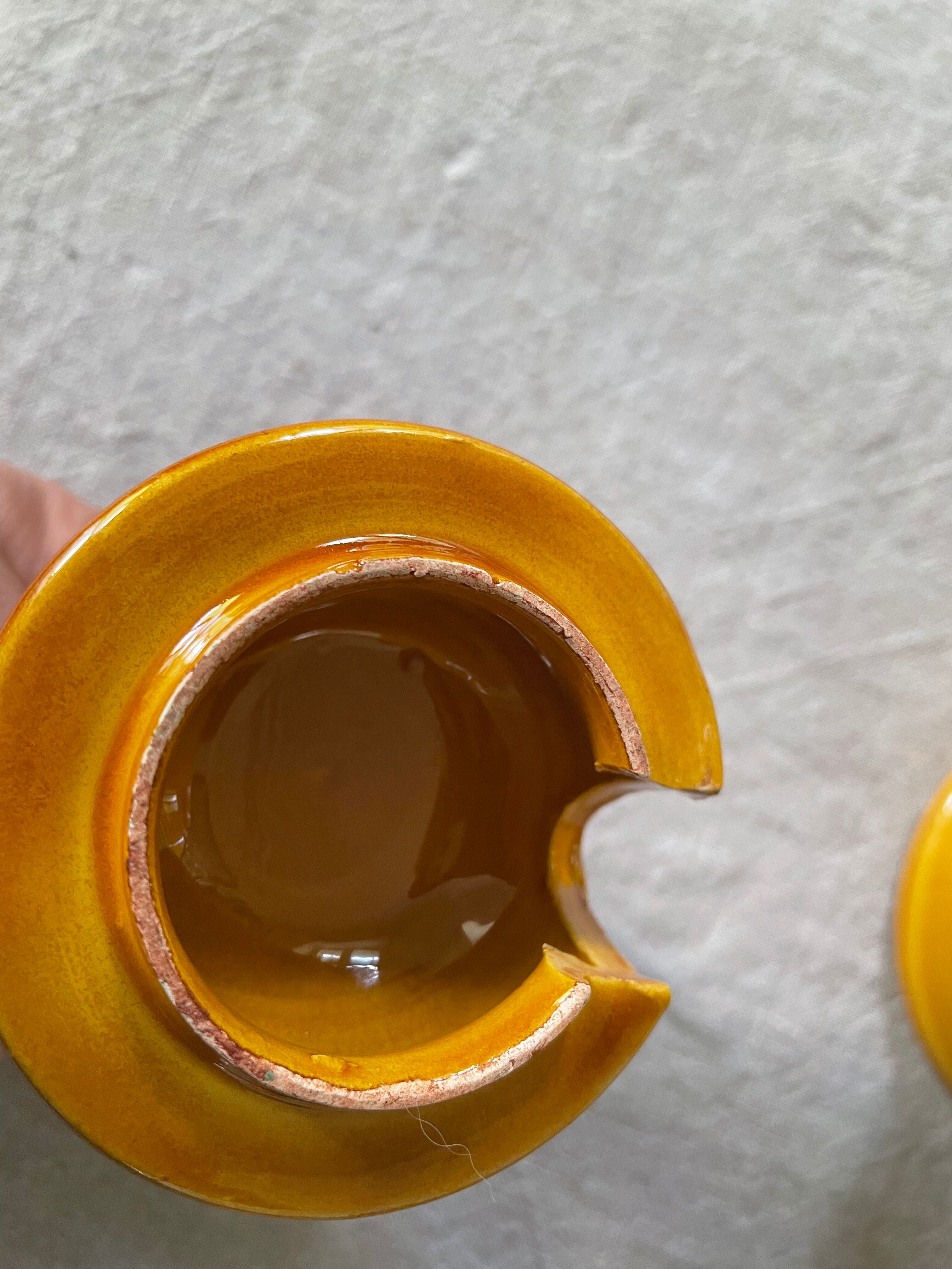 Vallauris slurry olive pot