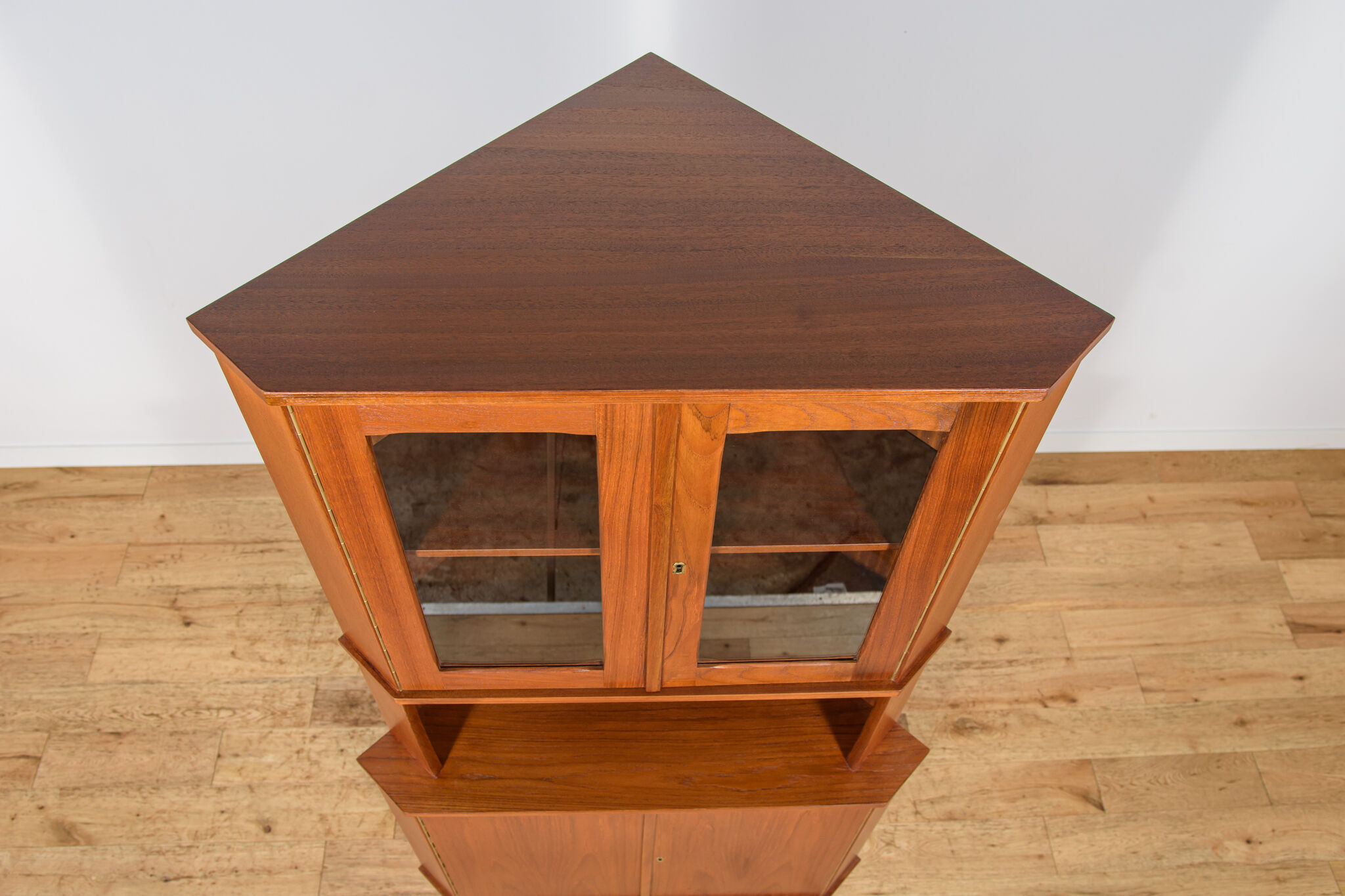 Mid-Century Modern Teak Corner Cabinet, Denmark, 1960s