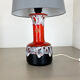 Super Colorful Fat Lava Pottery Table Light Base by Jasba Ceramics Germany 1970s