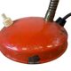 Vintage red metal desk lamp