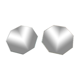 Pair of old underneath bottle tray hexagonal shape mirror 18 cm