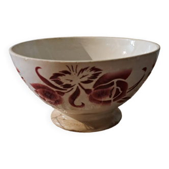 Antique Digoin earthenware bowl 9329