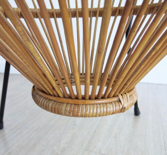 Rattan coffee table 1950