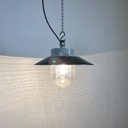 Vintage factory hanging lamp, 1970s