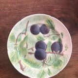 Assiette à dessert en barbotine