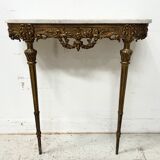 Louis XVI style console in chiselled bronze, 20th century.