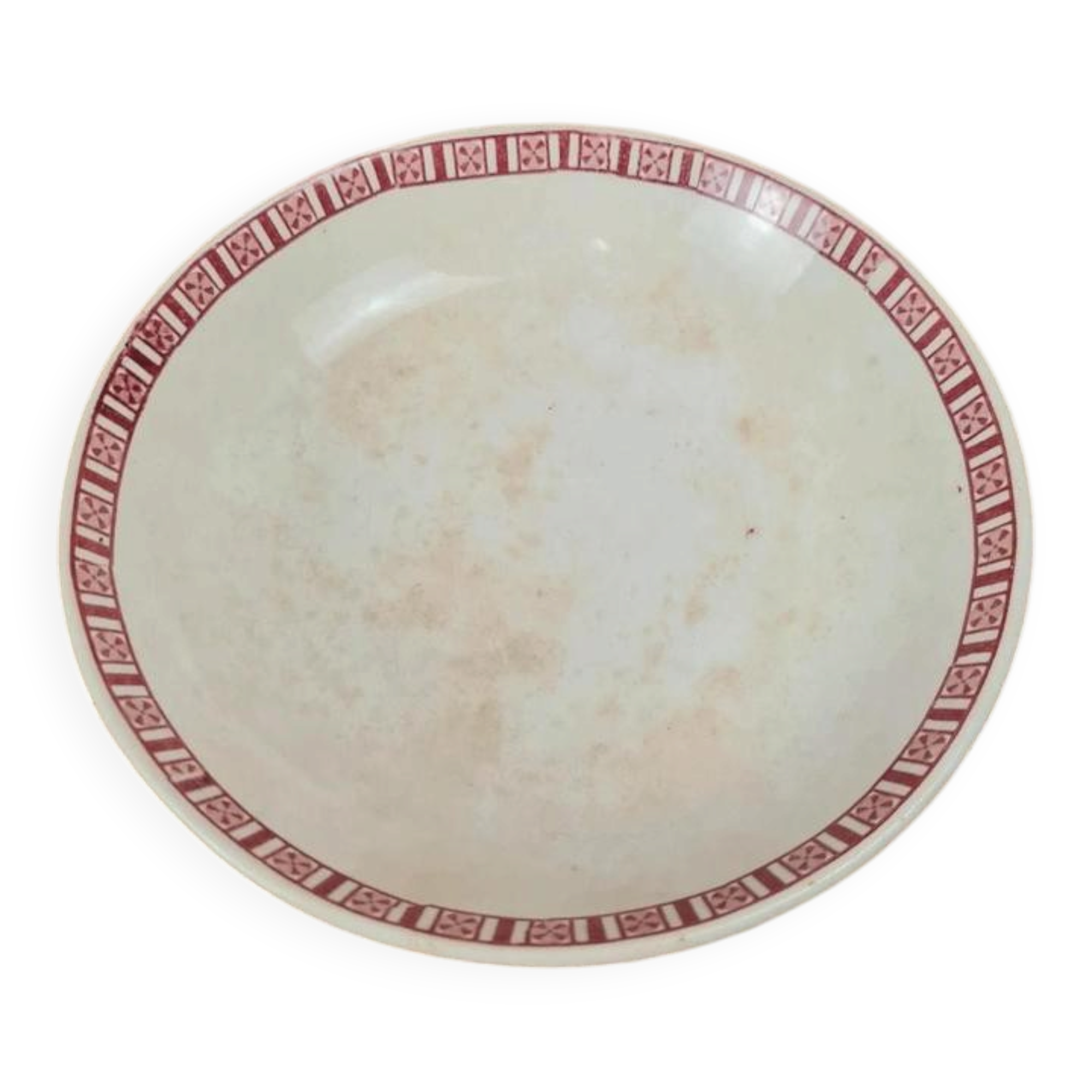 Assiette creuse ancienne Villeroy & Boch Mettlach – Modèle Blanca