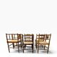 Vintage wooden bobbin corner chair