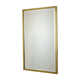 Heavy gold mirror brass faceted hollywood regency 79x48cm