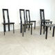 Italian Model Regia dining chairs by Antonello Mosca for Ycami, 1980s
