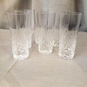 Suite de 6 verres a digestif en cristal taille