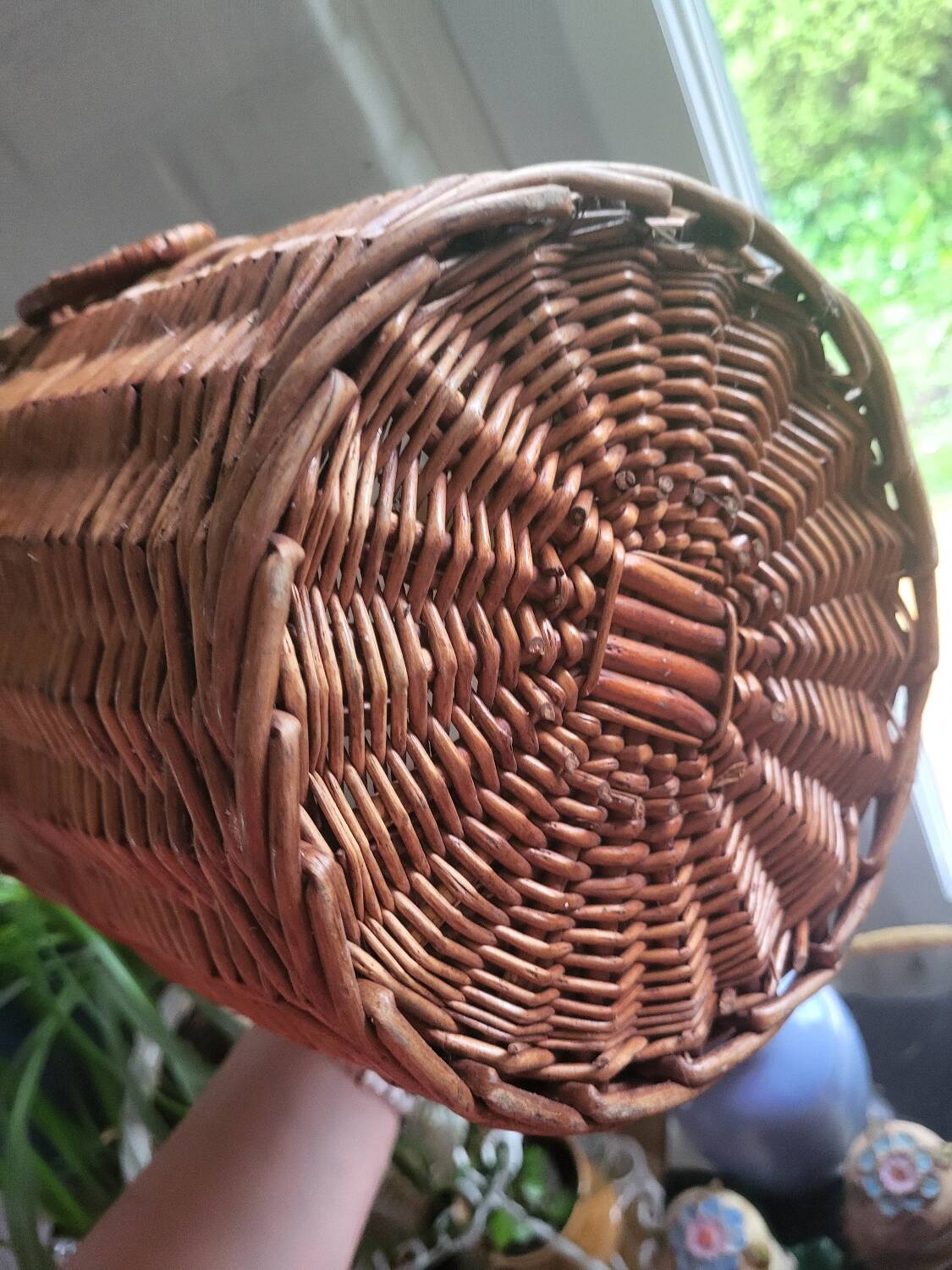 Vintage trash basket