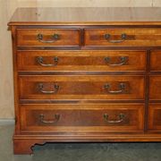 Buffet en noyer Burr & Burl avec patine