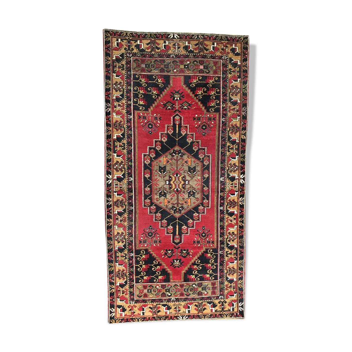 Oriental Turkey Anatolia rug handmade 121x248cm