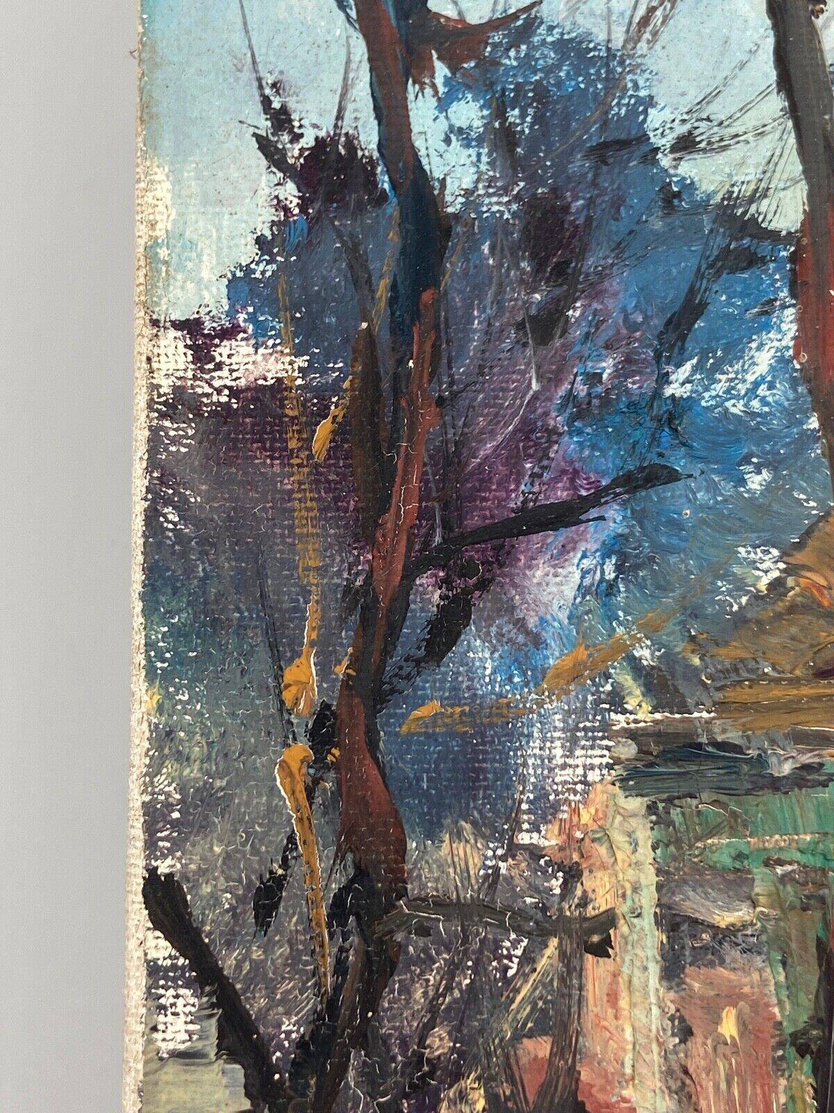 Oil on panel by Gino Milani Paris Saint-Pierre de Montmartre 1975