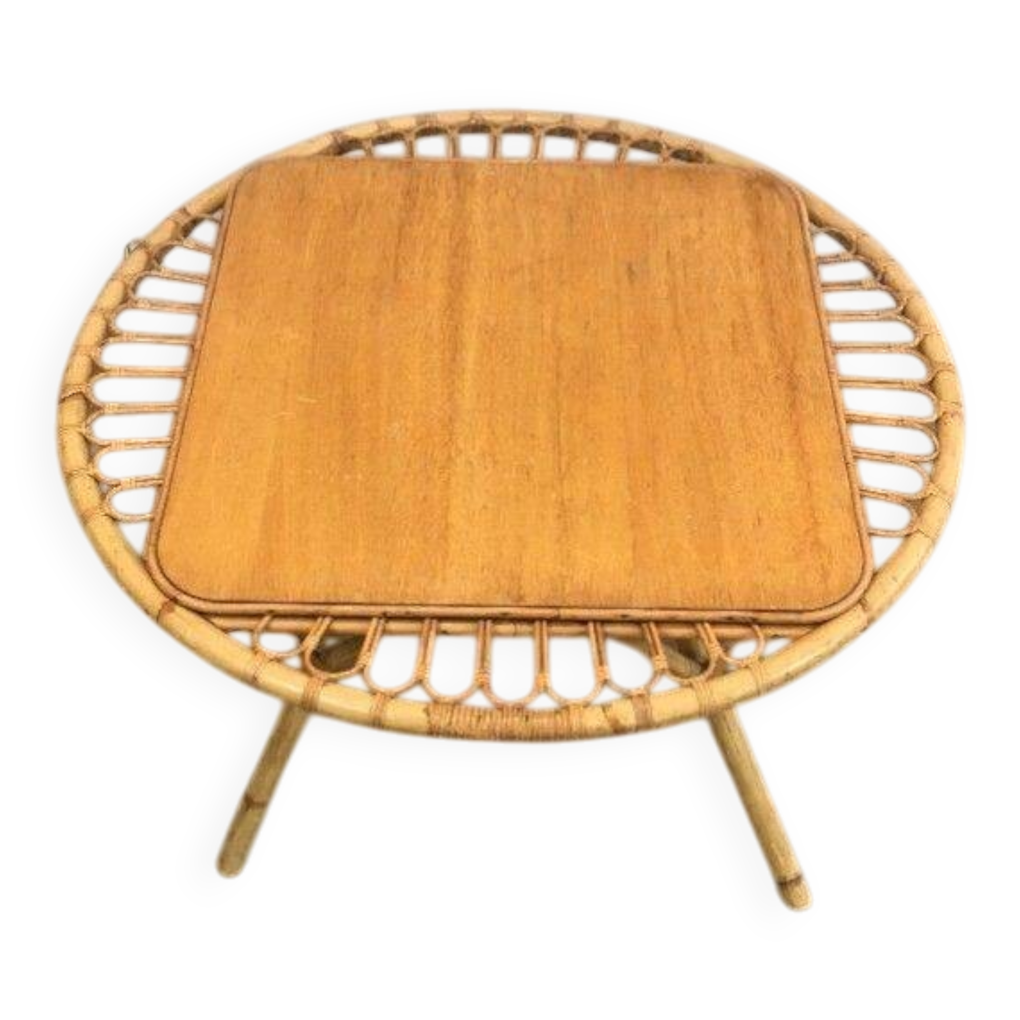 Rattan coffee table