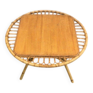 Table basse en rotin