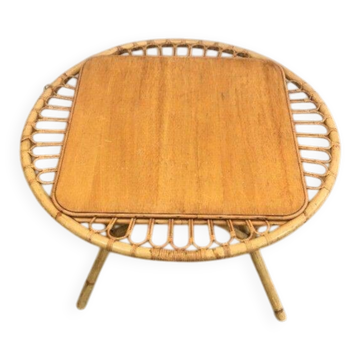 Table basse en rotin