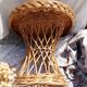 Vintage rattan round table