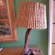 Brutalist lamp, olive wood