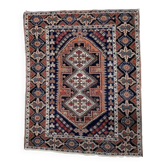 Antique Persian Afshar rug 115cm x 142cm 1920s - 1C1237