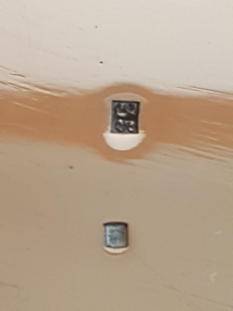 Louis XVI style silver metal tray