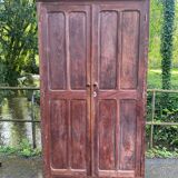 Large Parisian wooden wardrobe