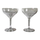 2 large antique champagne coupes, flat rim size - 13.5 cm