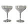 2 large antique champagne coupes, flat rim size - 13.5 cm